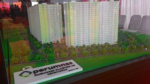 Maket Rusunawa Claster A8 Yang Dikembangkan Perumnas