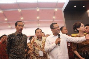Presiden RI Joko Widodo Meninjau Booth di All Eyes to ICE