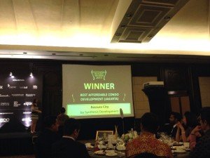 Bassura City menerima penghargaan dalam ajang Indonesia Property Award 2015