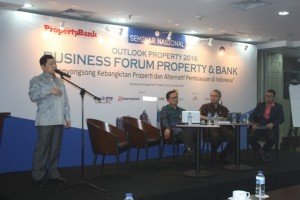 Suharso Monoarfa, mantan Menteri Perumahan Rakyat yang saat ini sebagai anggota Dewan Pertimbangan Presiden (Wantimpres) saat menyampaikan Keynote Spech.