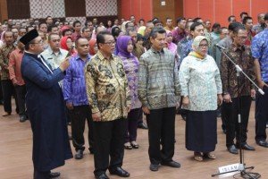 Pelantikan dan Pengambilan Sumpah Jabatan SNVT Bidang Perumahan di Kantor Kementerian PUPR