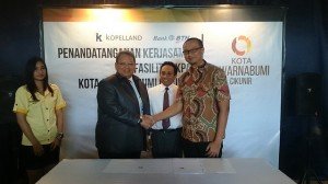 Penandatangan Pembiayaan KPA BTN dan Kopelland