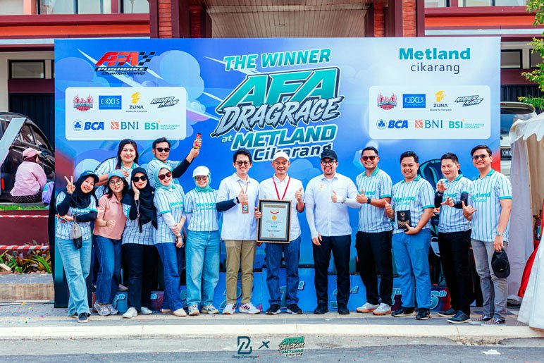 Diikuti 400 Anak, Metland Cikarang Pecahkan Rekor MURI Dragrace Pushbike